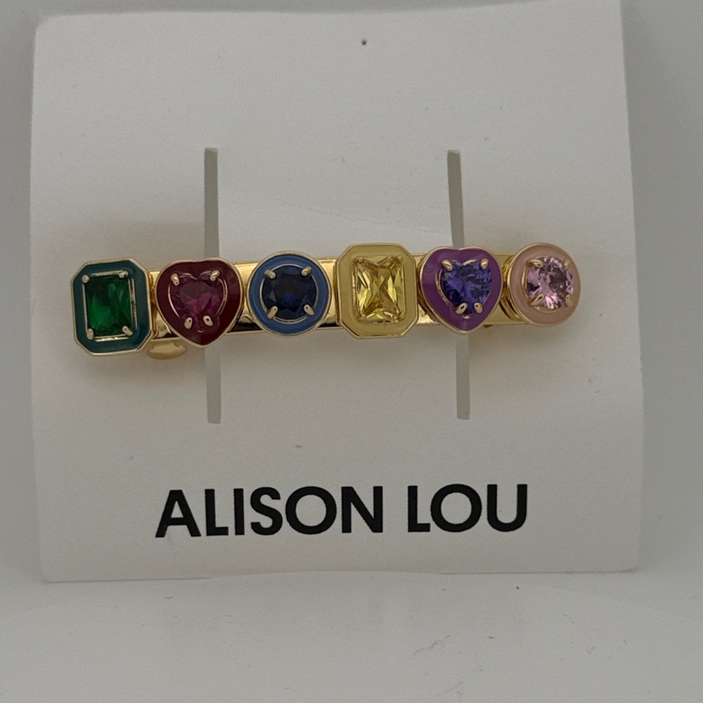 Alison Lou Multicolor Gemstone Hair Clip